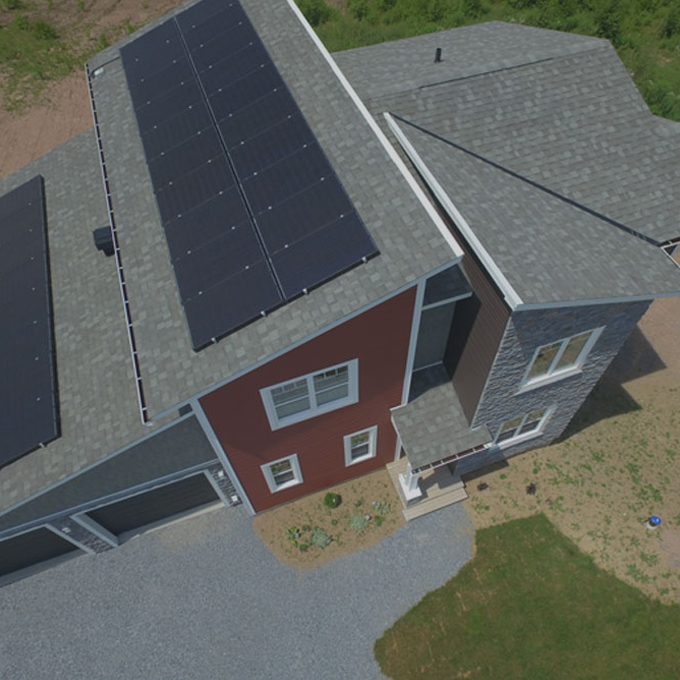 Net-Zero housing exterior